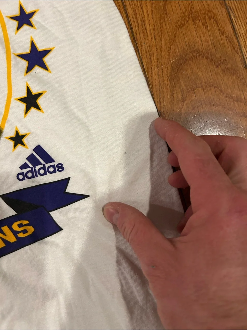 Adidas LA Lakers‎ 2009 NBA Champions Shirt 15 Time Champs Caricature Small Vtg